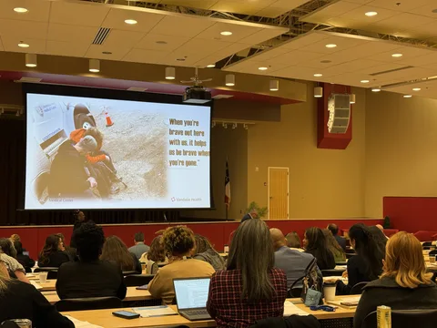 A photograph from the Leadership Summit