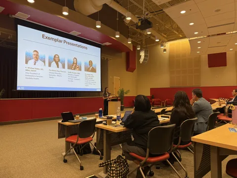 A photograph from the Leadership Summit