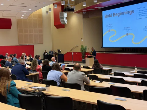A photograph from the Leadership Summit